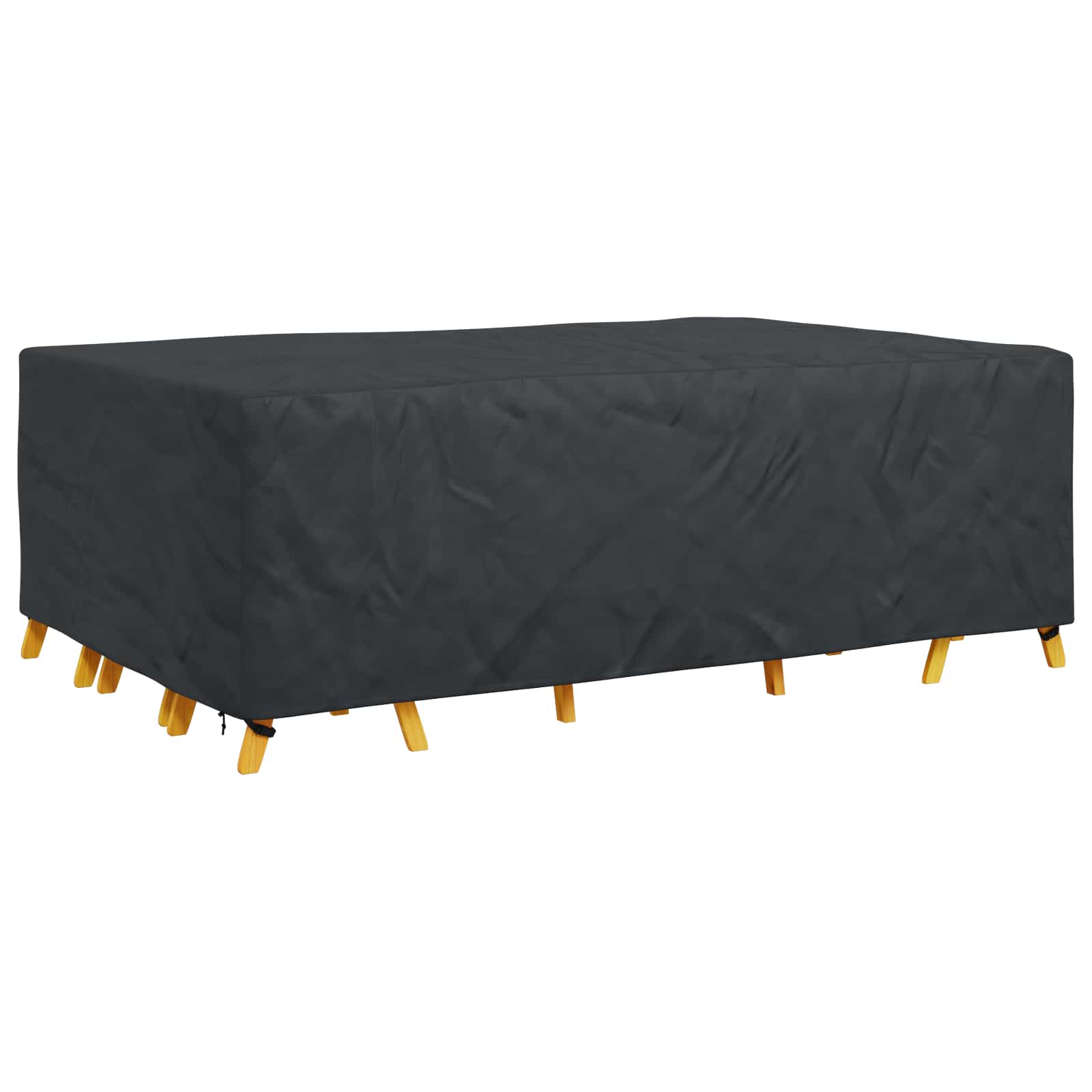 Pokrov za namještaj Jednobojno Crna 300 x 200 x 90 cm 420D
