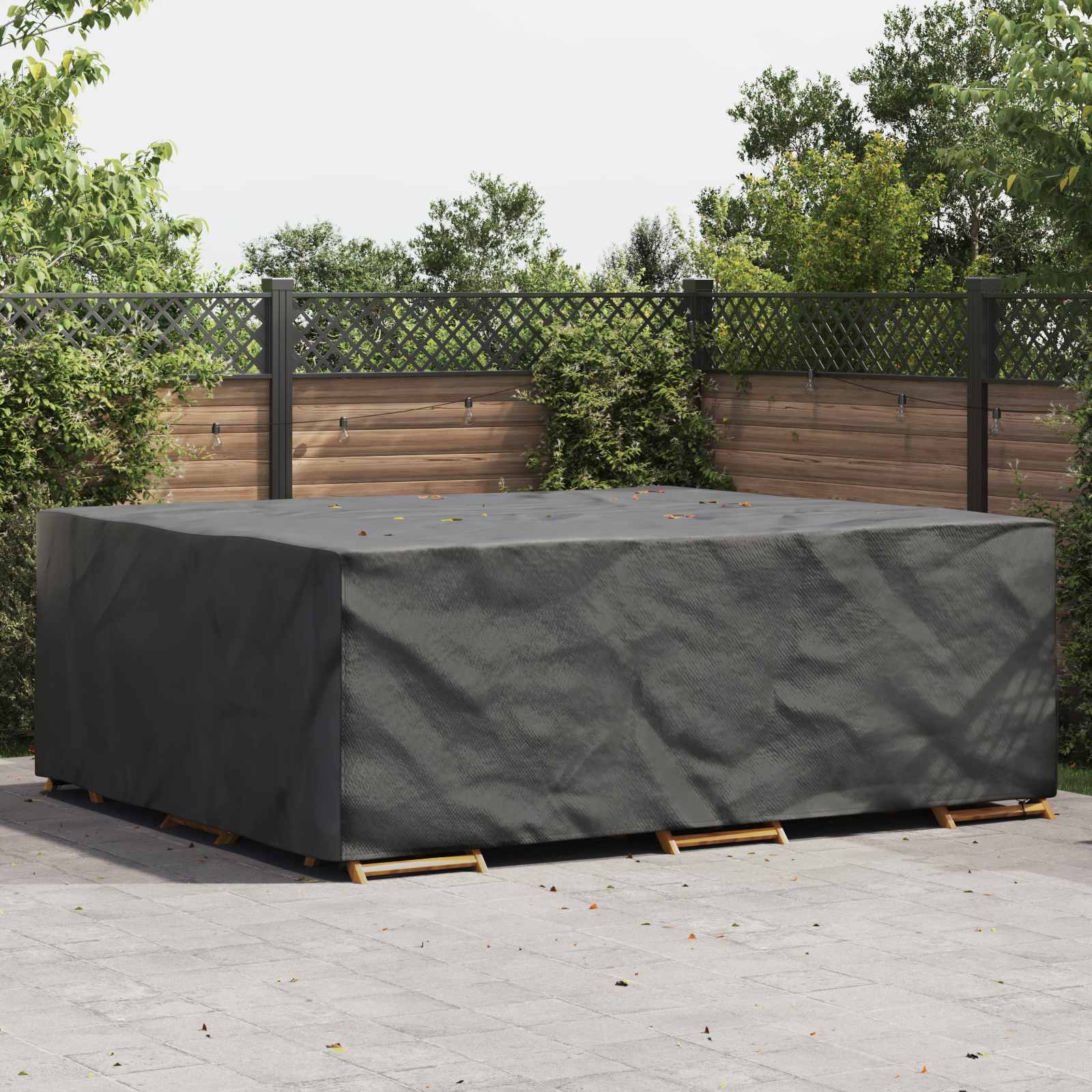 Pokrov za namještaj Jednobojno Crna 300 x 250 x 100 cm 420D