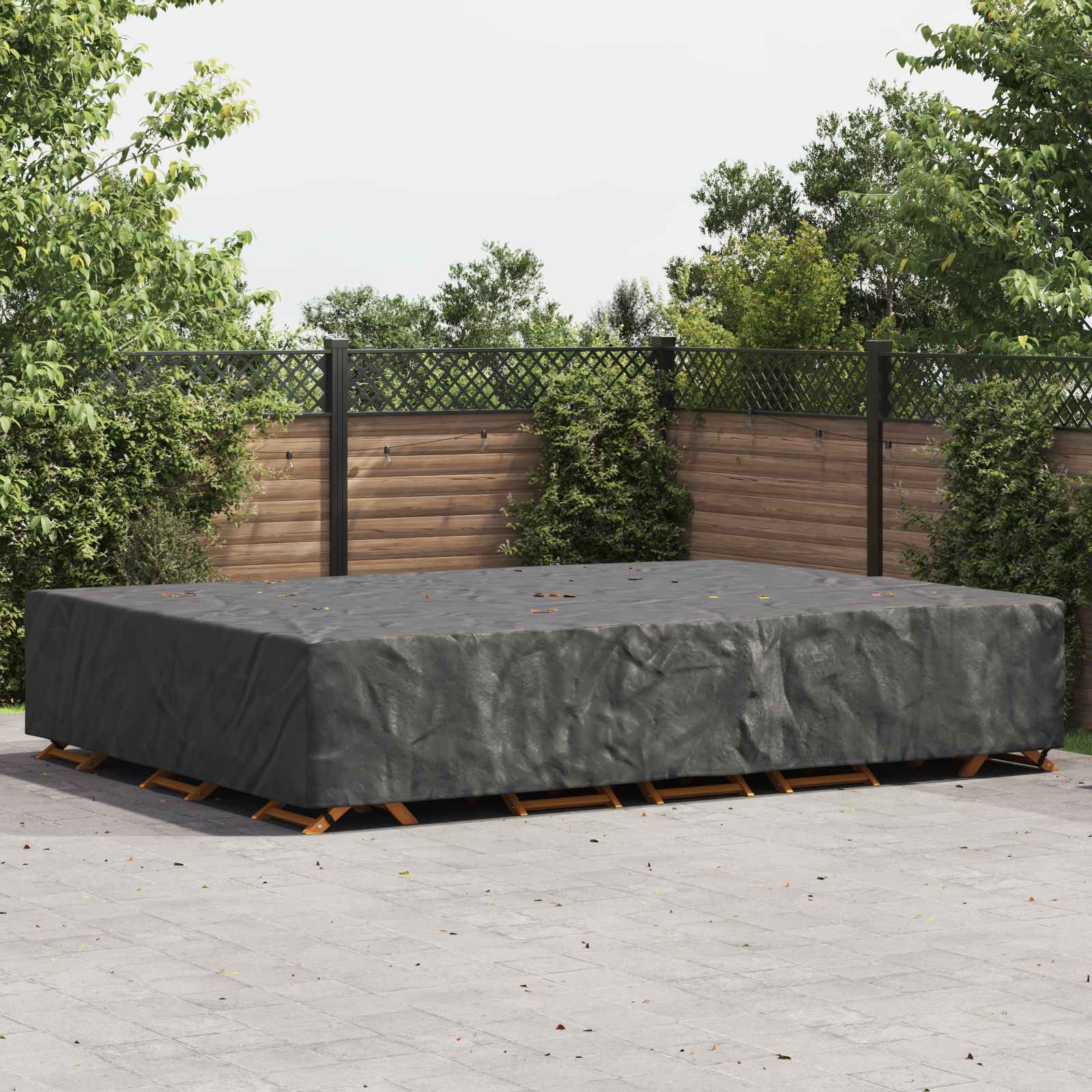 Pokrov za namještaj Jednobojno Crna 350 x 260 x 90 cm 210D