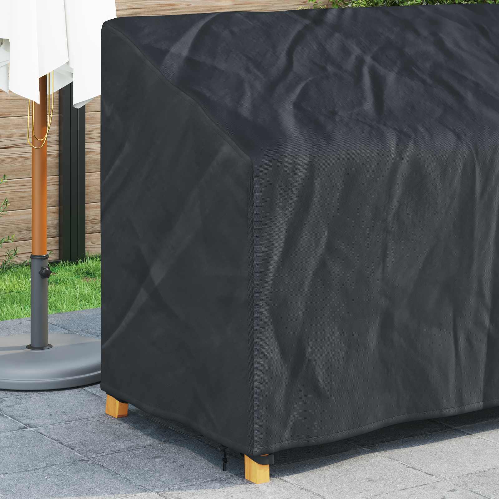 Pokrivač za vrtnu klupu 165 x 70 x 65 / 94 cm 420D Oxford tkanina