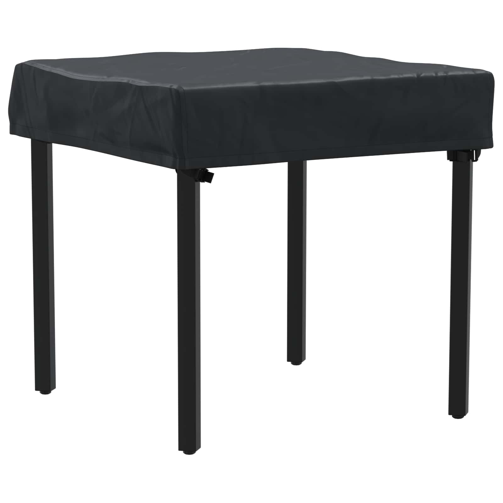 Pokrov za stol Jednobojno Crna 82 x 82 x 15 cm tkanina