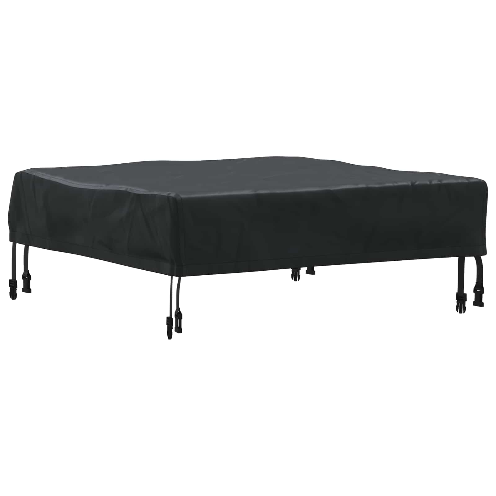 Pokrov za stol Jednobojno Crna 82 x 82 x 15 cm tkanina