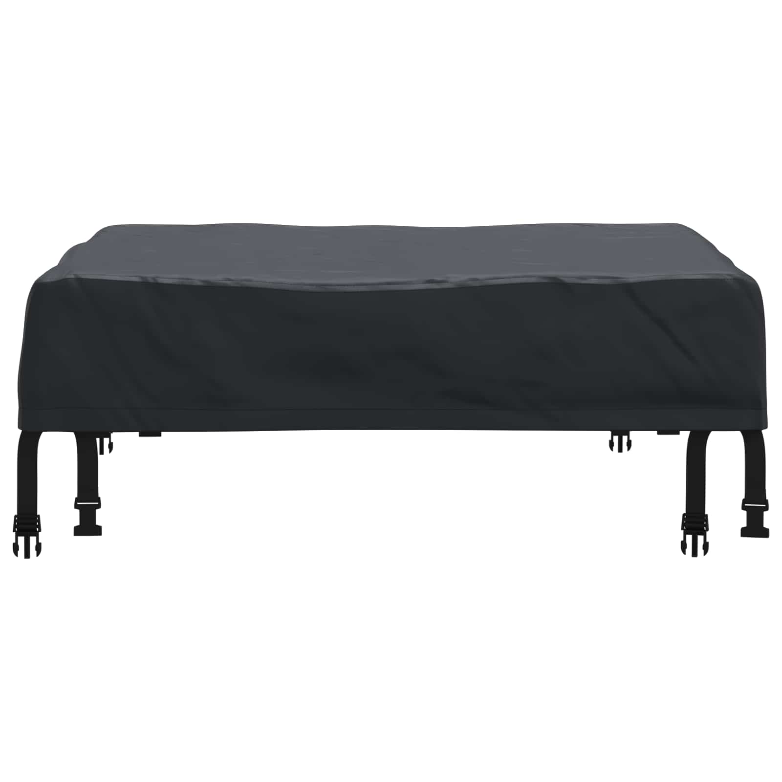 Pokrov za stol Jednobojno Crna 82 x 82 x 15 cm tkanina