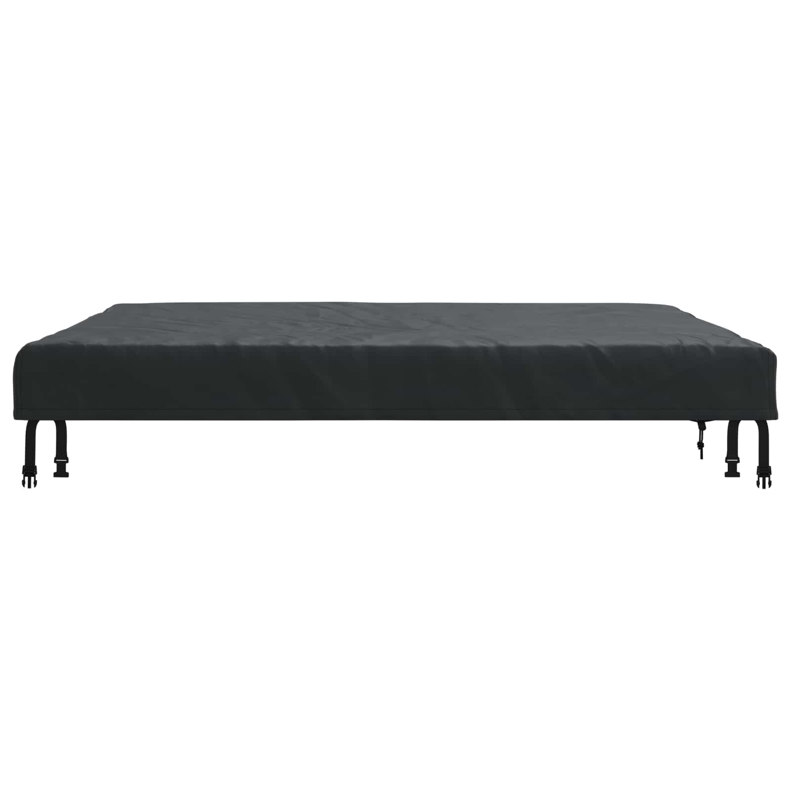 Pokrov za stol Jednobojno Crna 142 x 142 x 15 cm tkanina