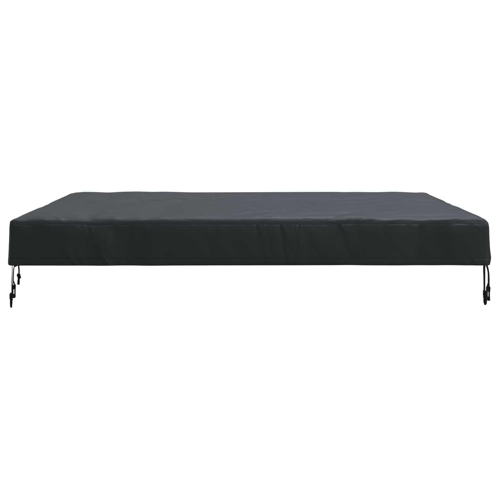 Pokrov za stol Jednobojno Crna 142 x 142 x 15 cm tkanina