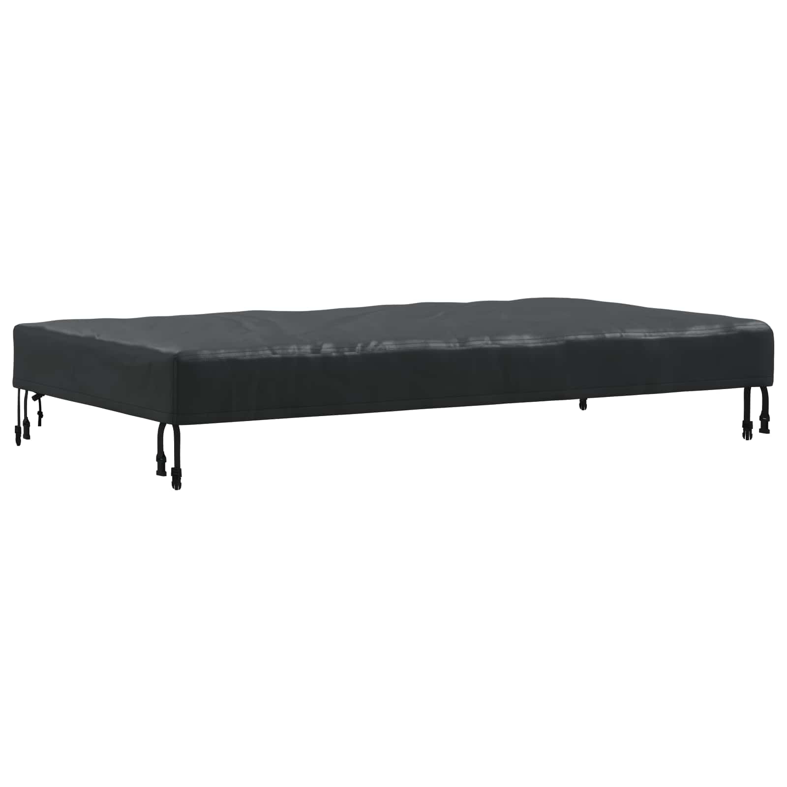 Pokrov za stol Jednobojno Crna 142 x 82 x 15 cm tkanina