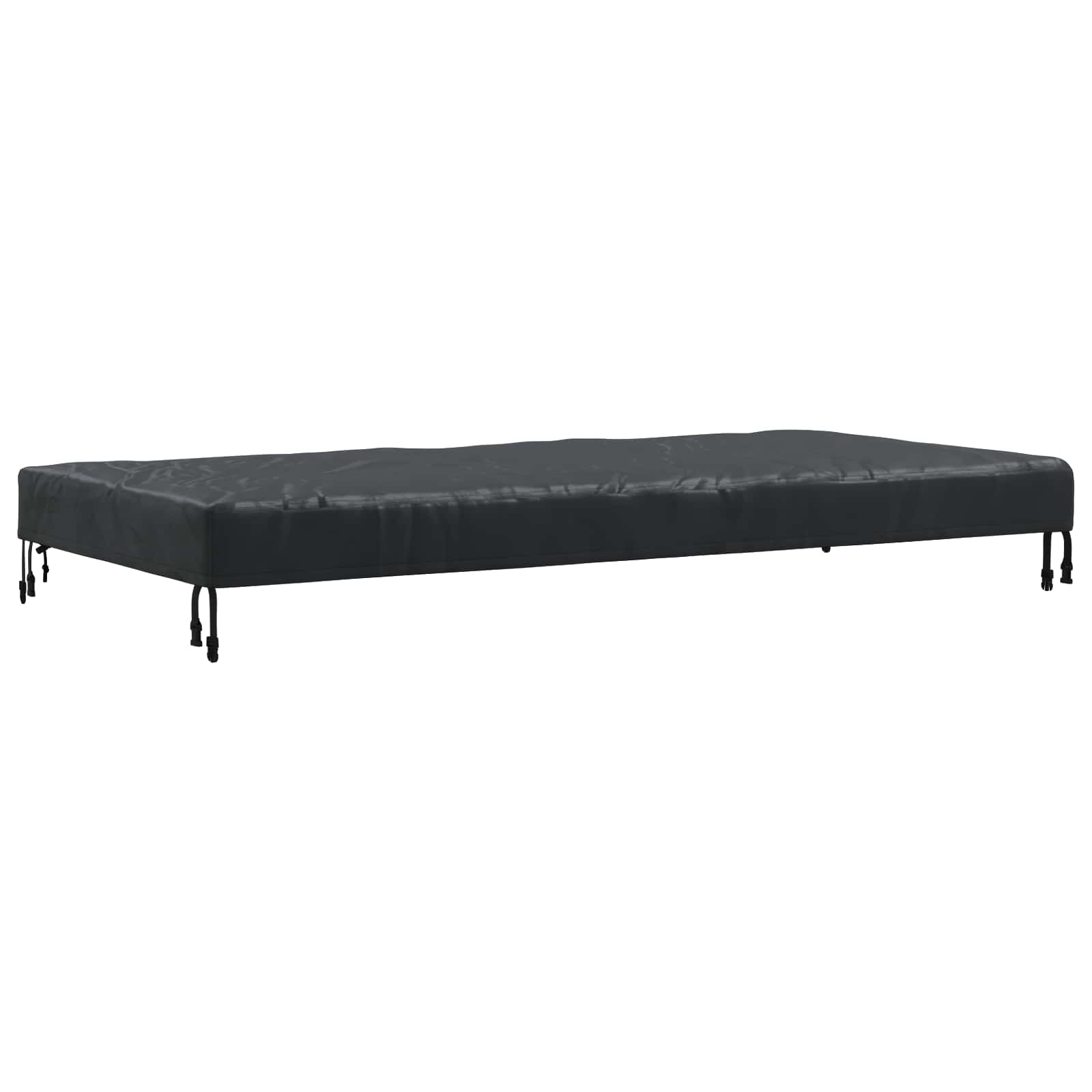 Pokrov za stol Jednobojno Crna 182 x 92 x 15 cm tkanina