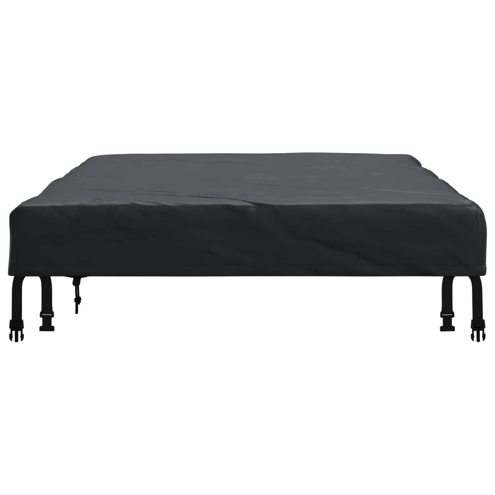 Pokrov za stol Jednobojno Crna 182 x 92 x 15 cm tkanina
