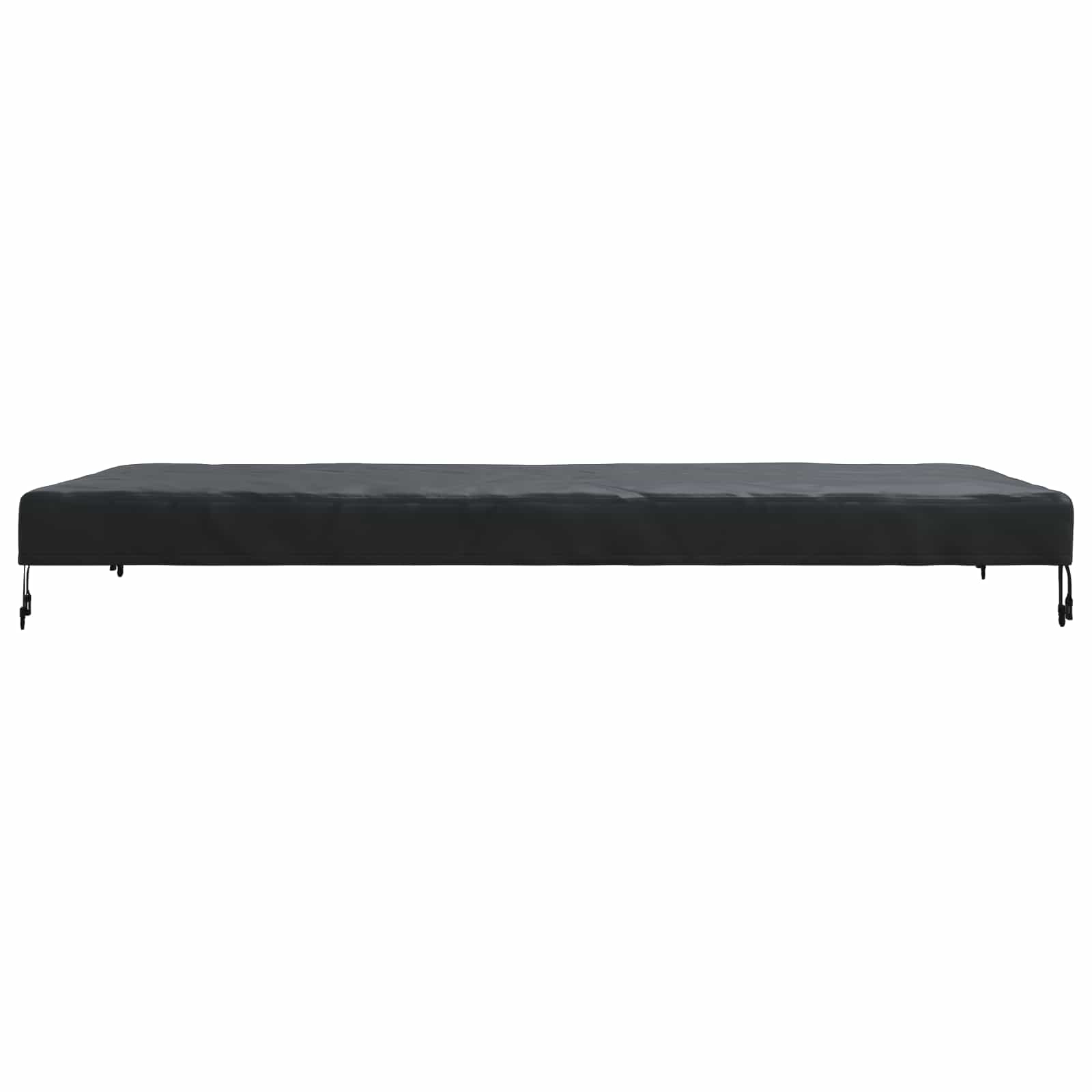 Pokrov za stol Jednobojno Crna 202 x 92 x 15 cm tkanina