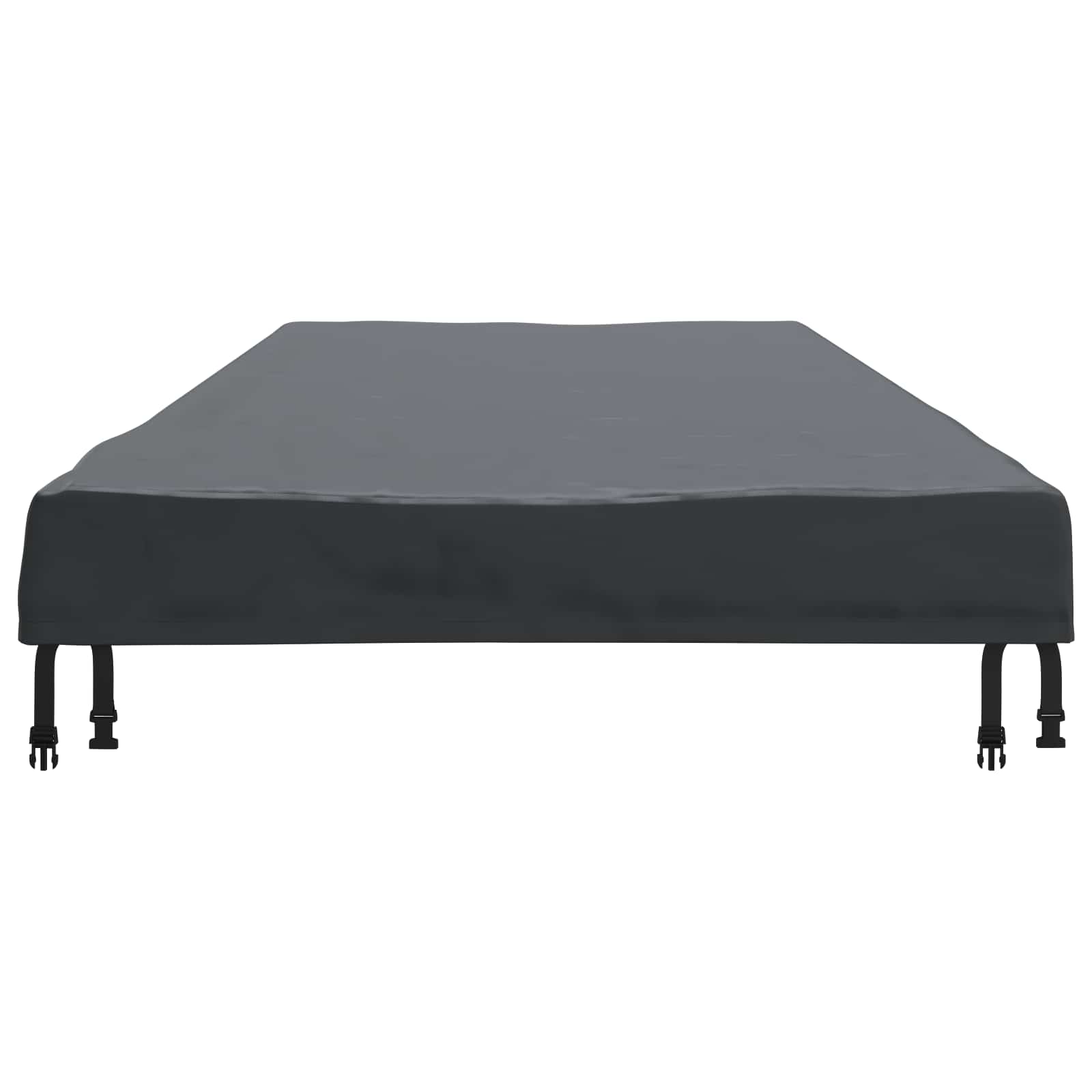 Pokrov za stol Jednobojno Crna 242 x 102 x 15 cm tkanina