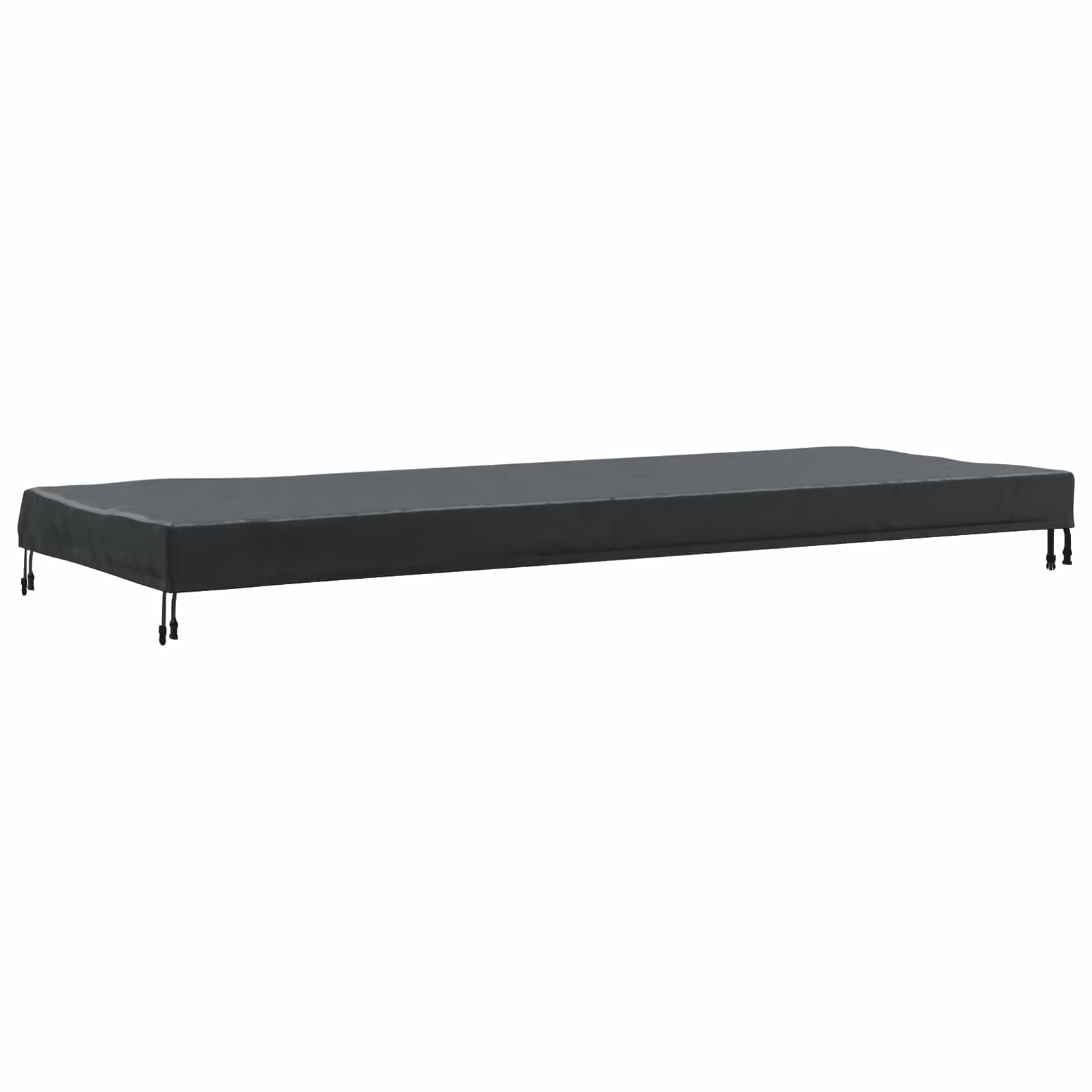 Pokrov za stol Jednobojno Crna 242 x 102 x 15 cm tkanina