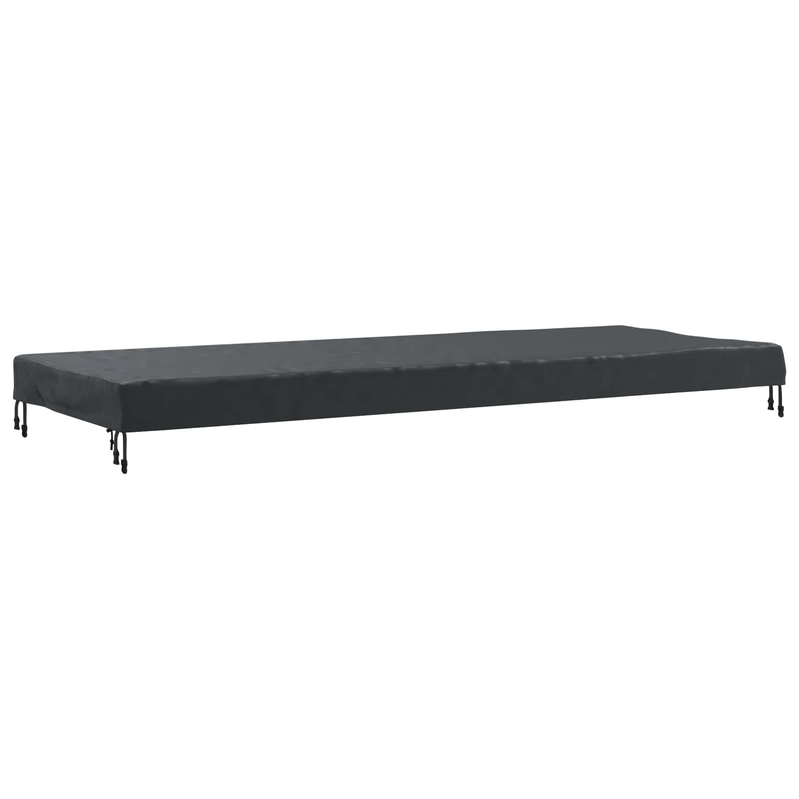 Pokrov za stol Jednobojno Crna 262 x 102 x 15 cm tkanina