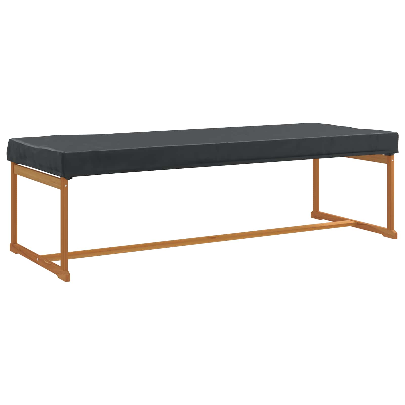 Pokrov za stol Jednobojno Crna 262 x 102 x 15 cm tkanina