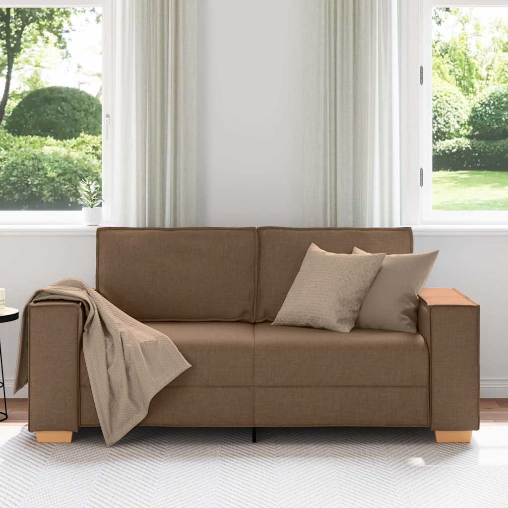 Dvosjed Smeđi 180x78x84 cm Tkanina