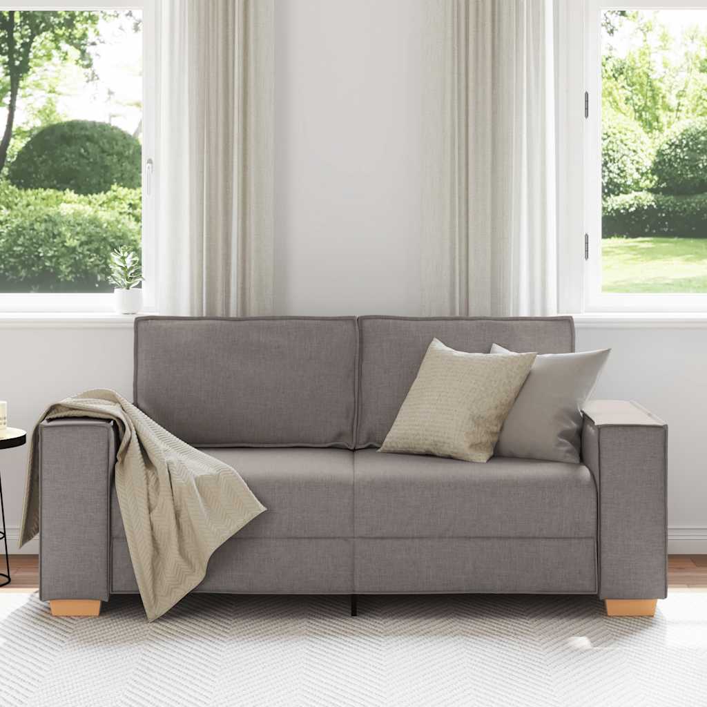 Dvosjed Kauč Taupe 180x78x84 cm Tkanina