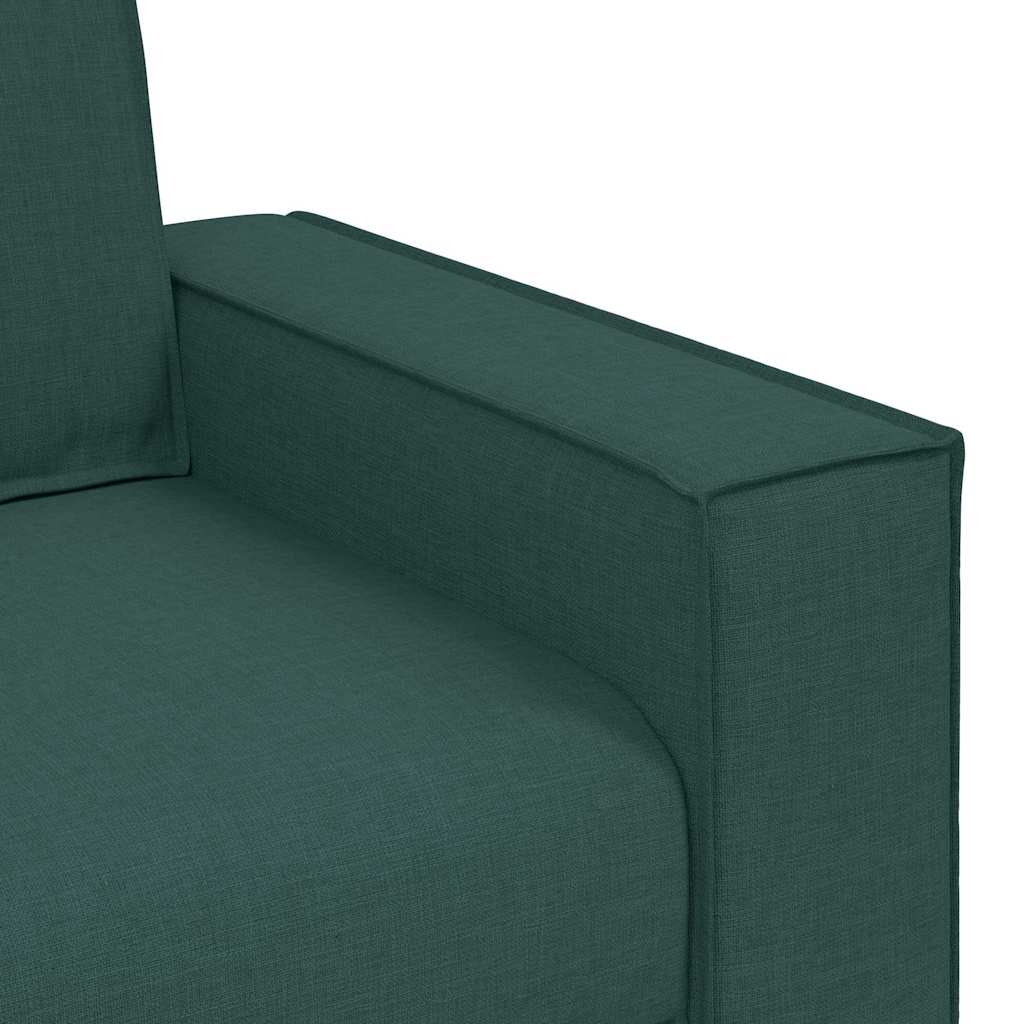 Sofa za 3 osobe Tamnozelena 220 cm tkanina