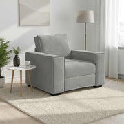 Sofa fotelja svijetlosiva 100x78x84 cm baršun