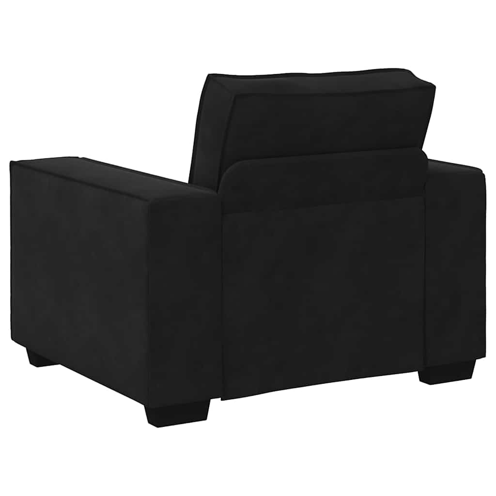 Sofa fotelja crna 100x78x84 cm baršun