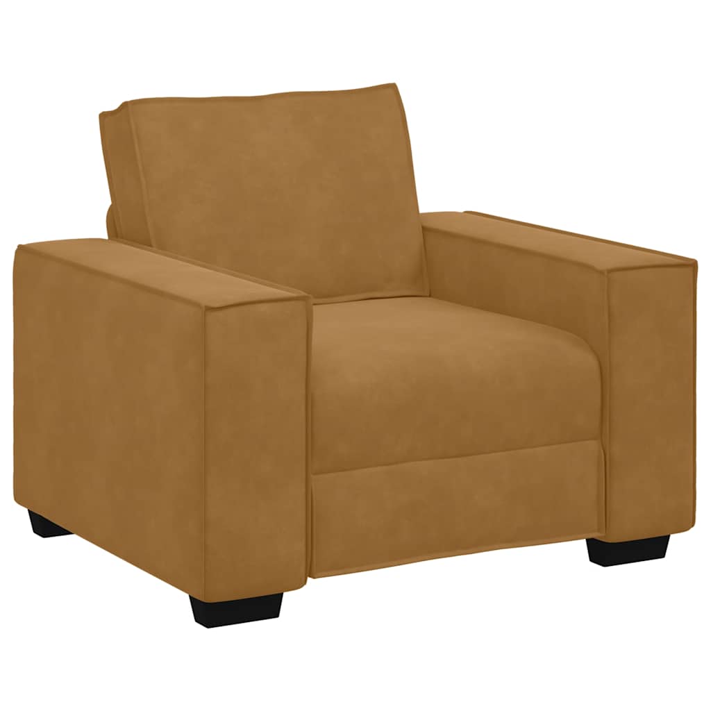 Sofa fotelja smeđa 100x78x84 cm baršun