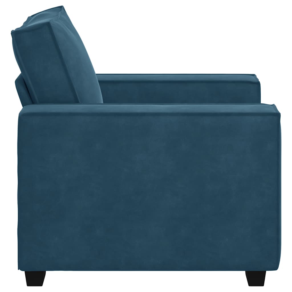 Sofa fotelja plava 100x78x84 cm baršun