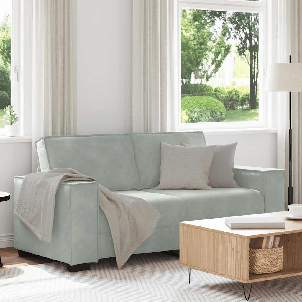 Dvosjed Sofa Svijetlosiva 180x78x84 cm Baršun