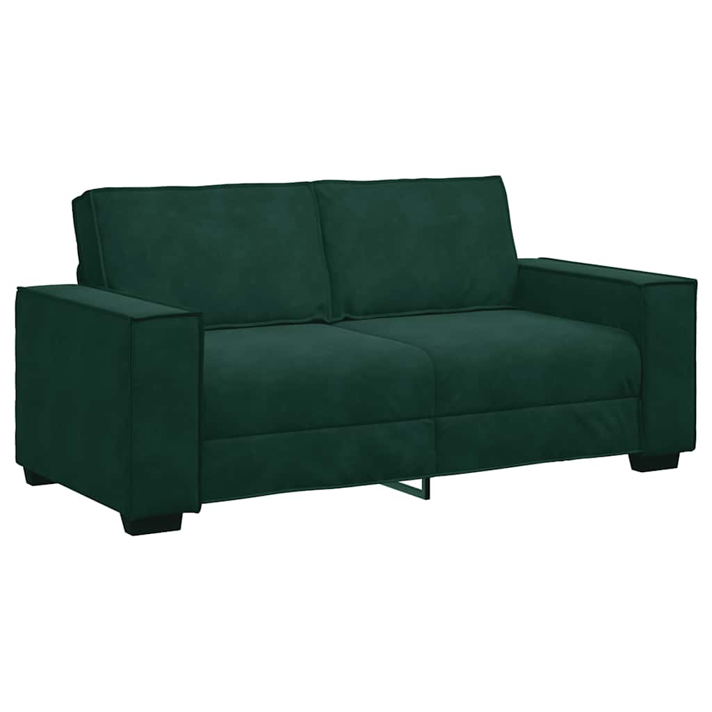 Dvosjed Sofa Tamnozelena 180x78x84 cm Baršun