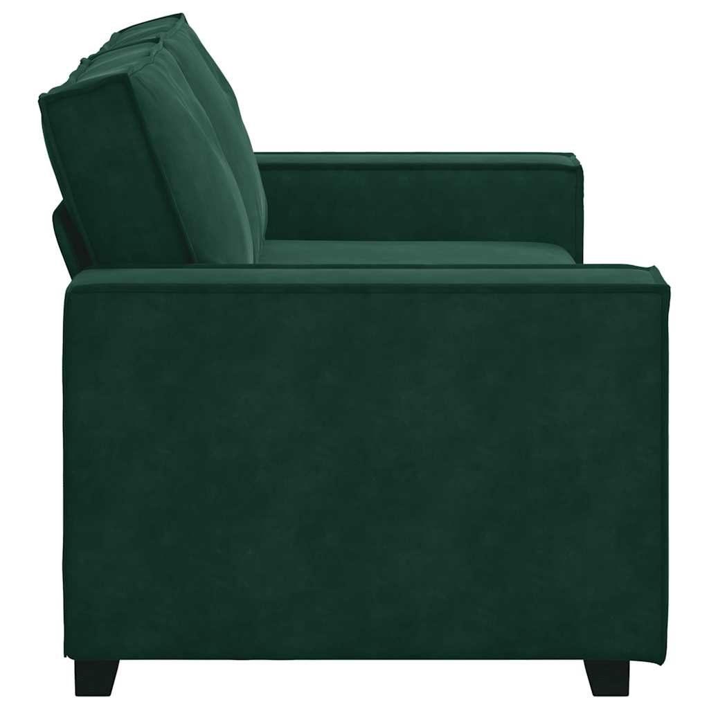 Dvosjed Sofa Tamnozelena 180x78x84 cm Baršun