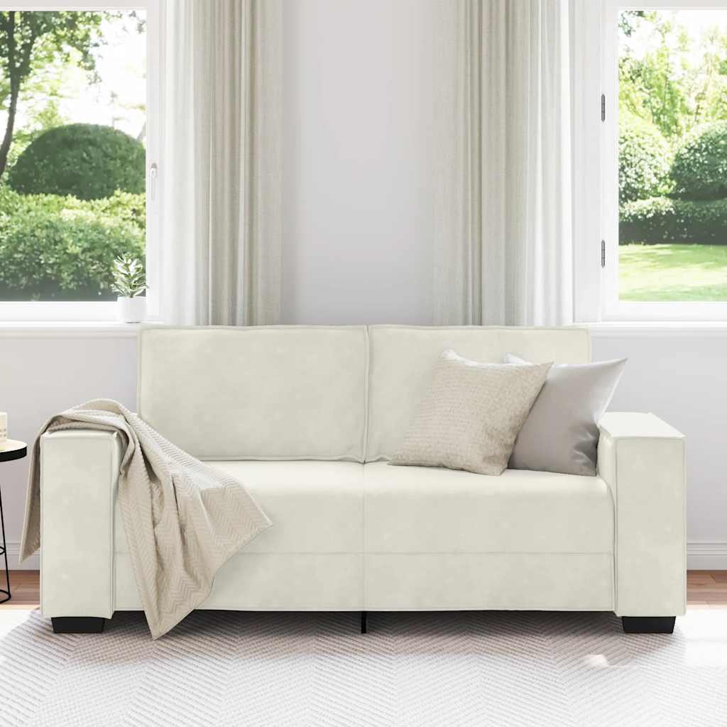 Dvosjed Kauč Krem 180x78x84 cm Baršun