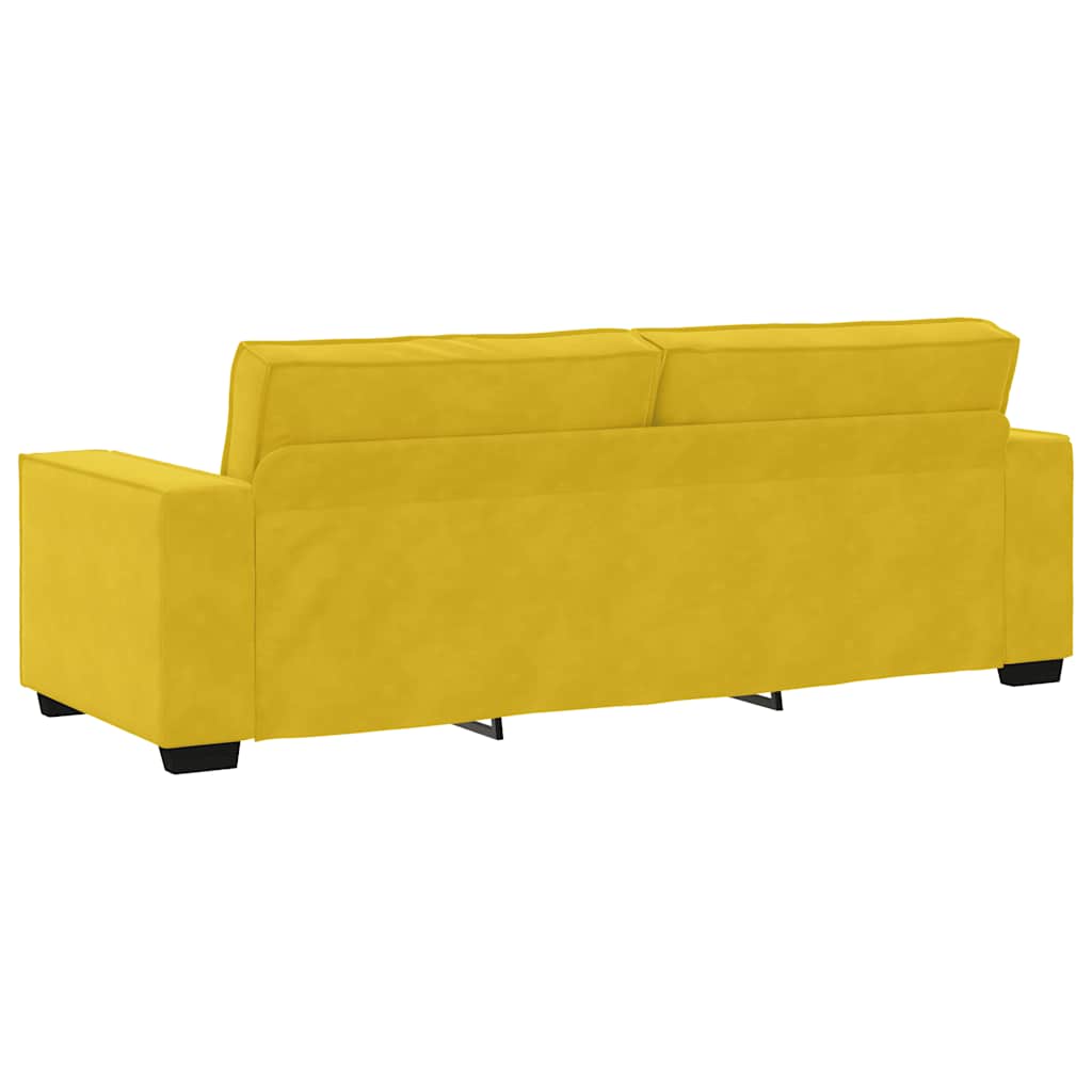 Trosjed Žuti 220x78x84 cm Baršun