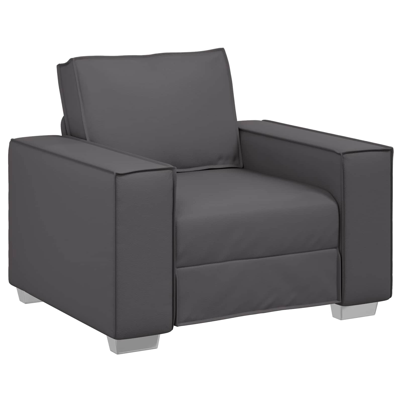 Sofa stolica Sivi 100 cm Lažna koža
