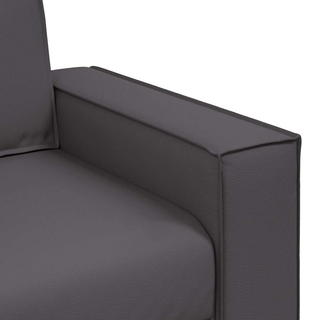 Dvosjed Sivi 180 cm Lažna koža