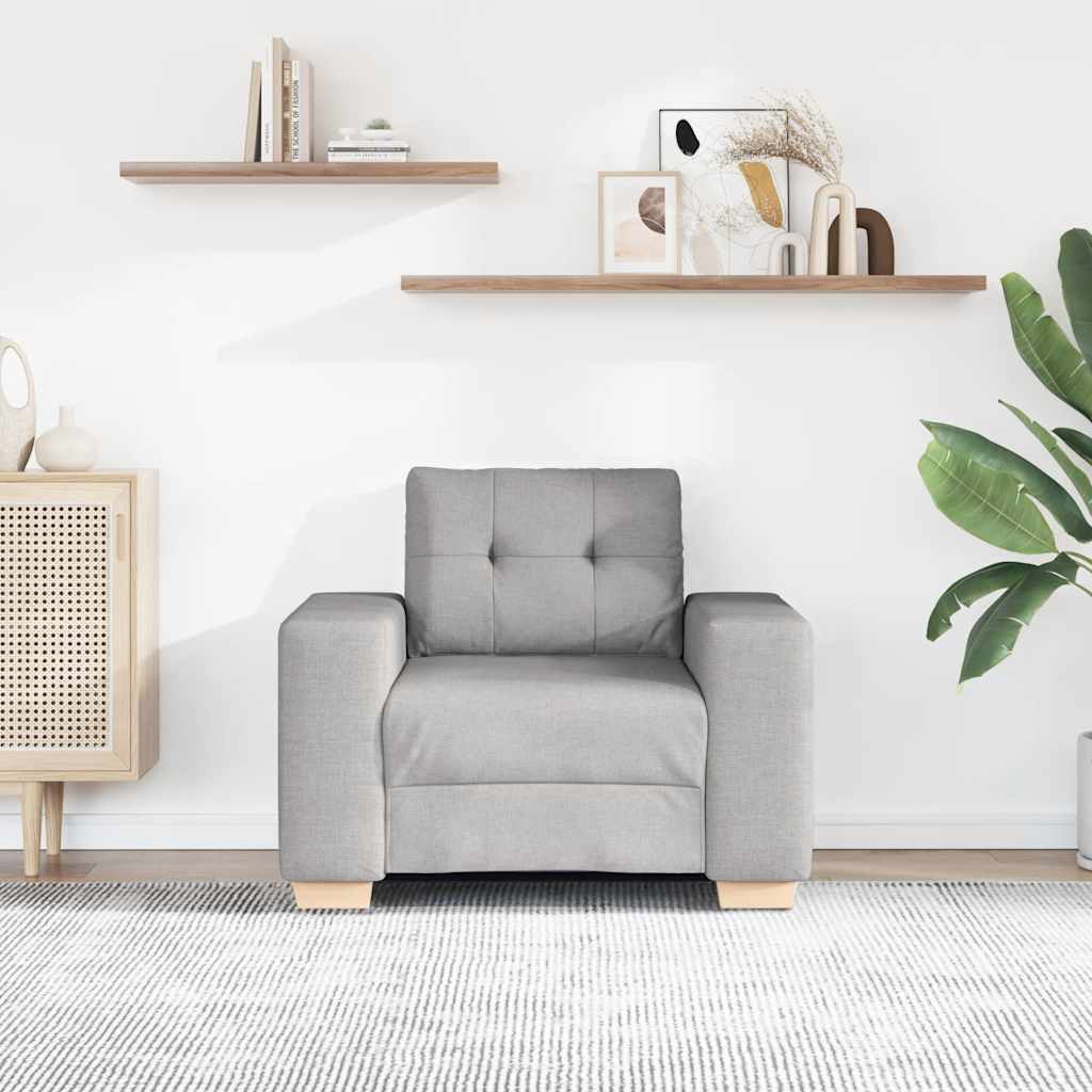 Sofa fotelja siva 100x78x80 cm tkanina