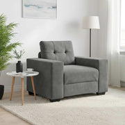 Sofa fotelja tamno siva 100x78x80 cm baršun