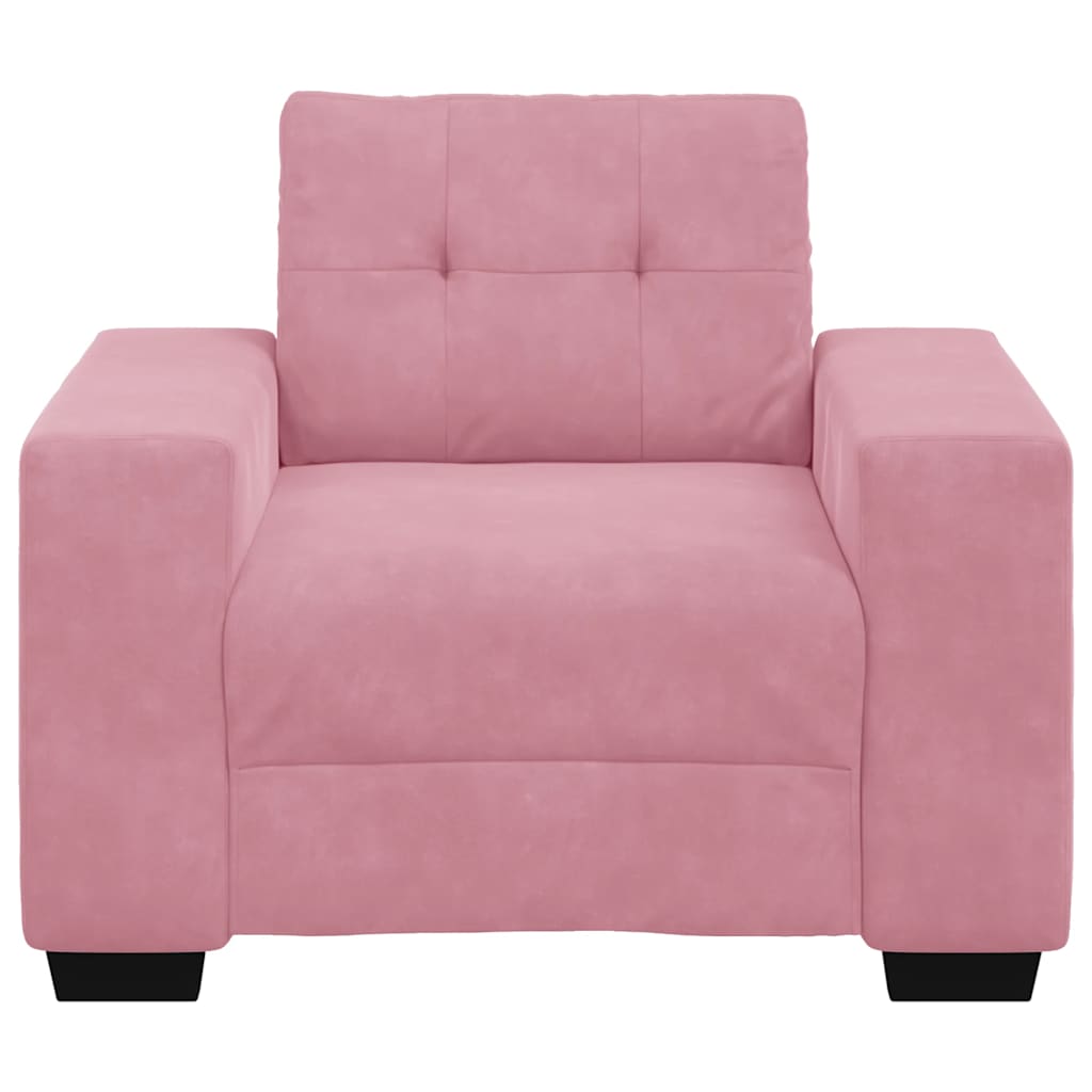 Sofa fotelja roza 100x78x80 cm baršun