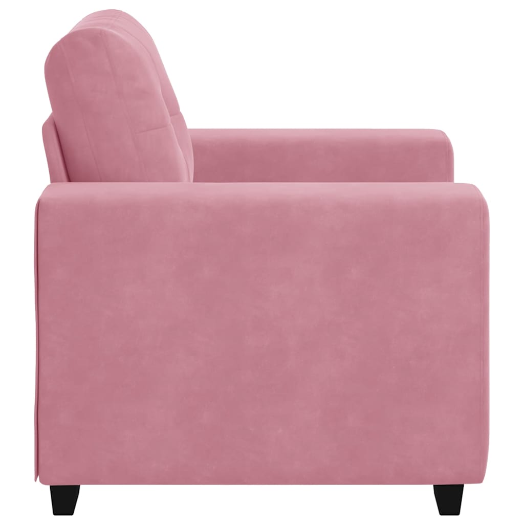 Sofa fotelja roza 100x78x80 cm baršun