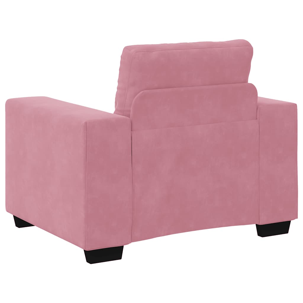Sofa fotelja roza 100x78x80 cm baršun