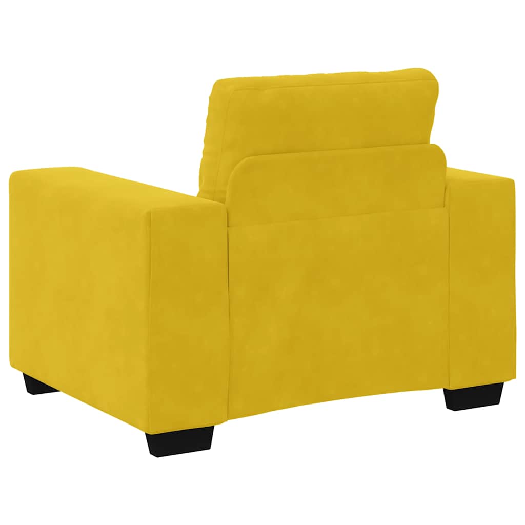 Sofa fotelja žuta 100x78x80 cm baršun