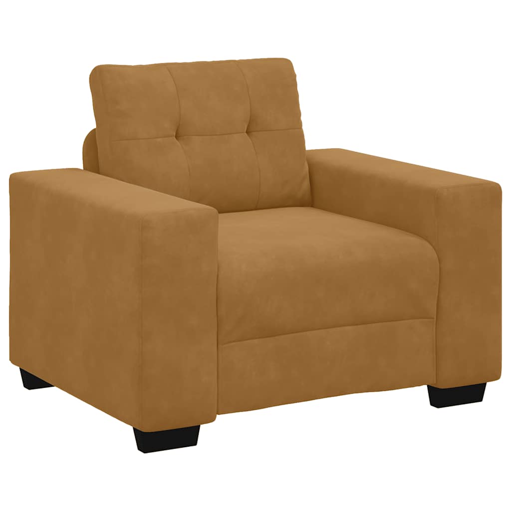 Sofa fotelja smeđa 100x78x80 cm baršun