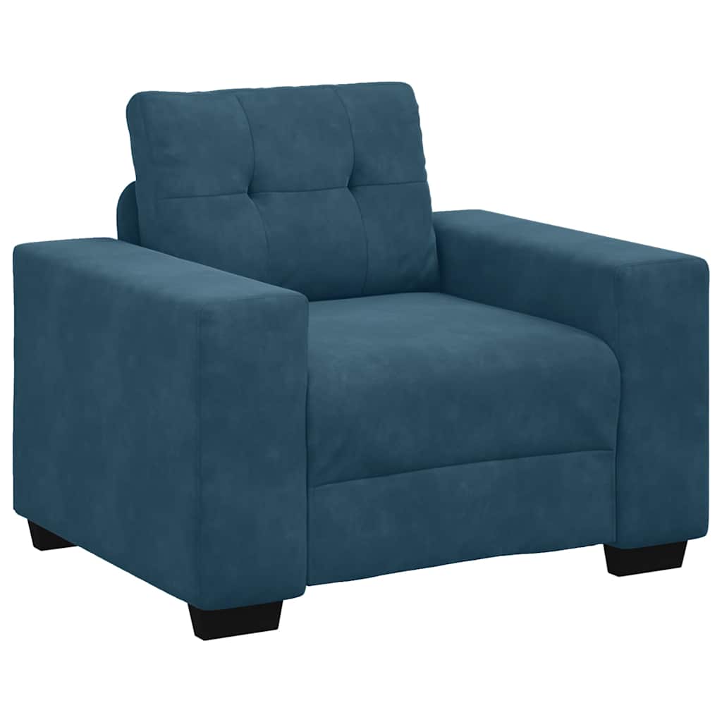Sofa fotelja plava 100x78x80 cm baršun