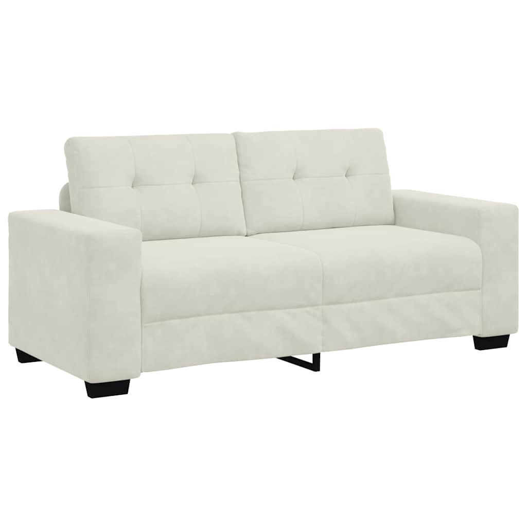 Dvosjed krem boje baršuna 180x77x82 cm