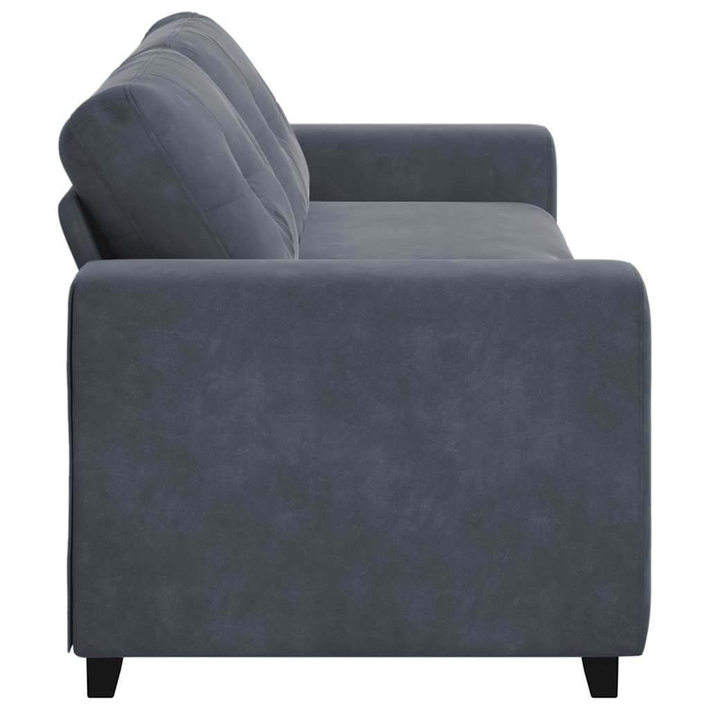 Trosjed Tamno sivi 220x78x80 cm Baršun