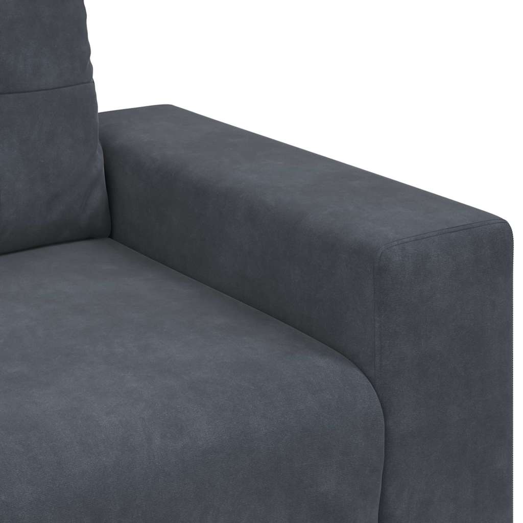 Trosjed Tamno sivi 220x78x80 cm Baršun
