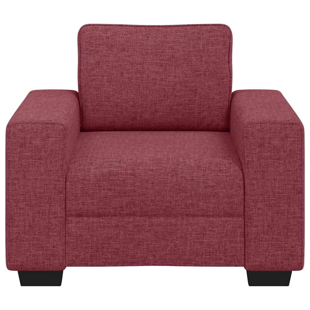 Sofa fotelja vino crvena 100x77x82 cm tkanina