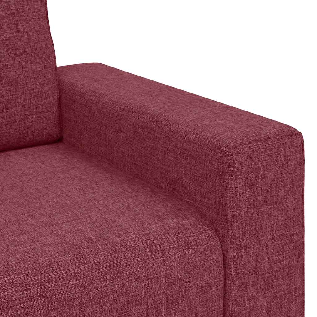 Dvosjed Kauč Vinsko Crvena 180x77x82 cm Tkanina