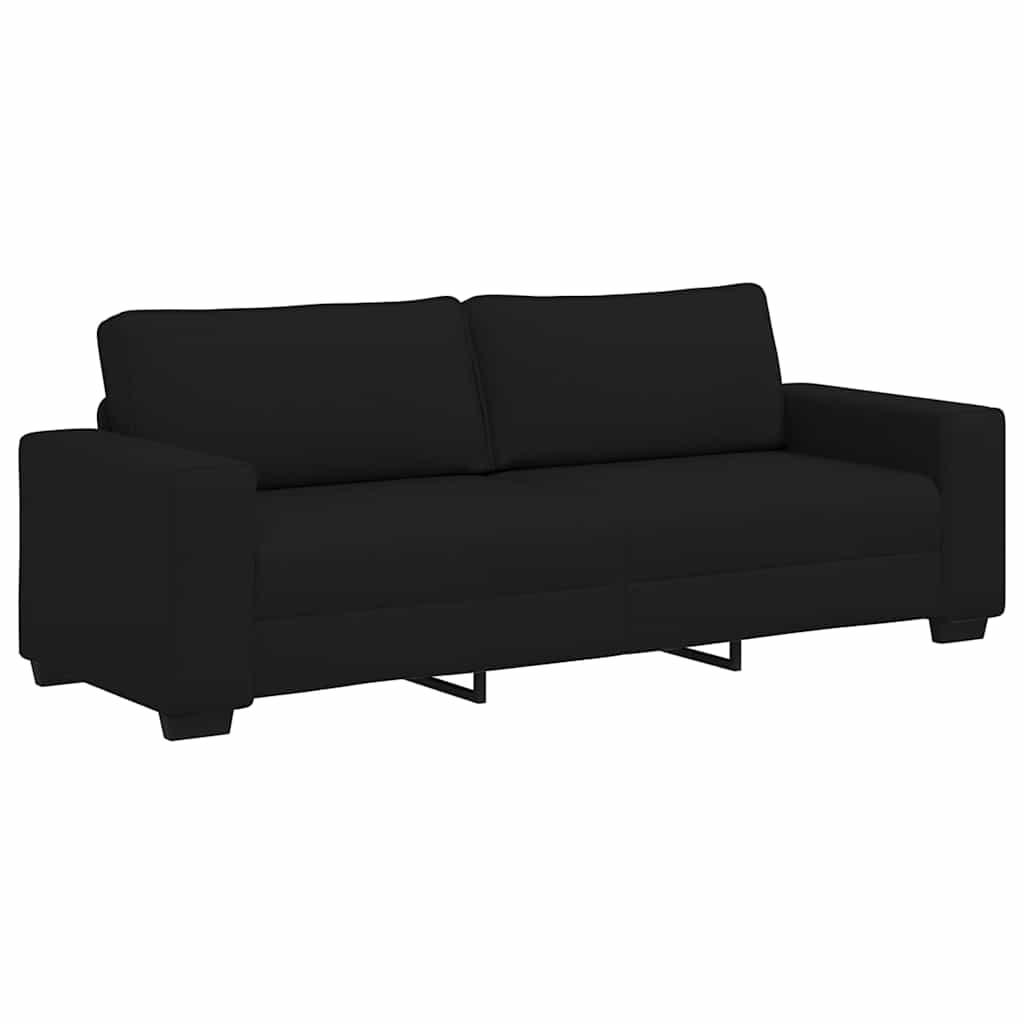 Trosjed Kauč Crna 220x77x82 cm Tkanina