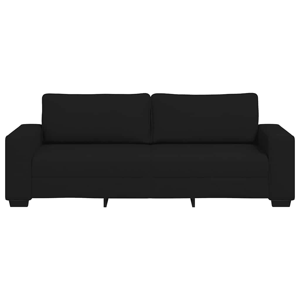 Trosjed Kauč Crna 220x77x82 cm Tkanina