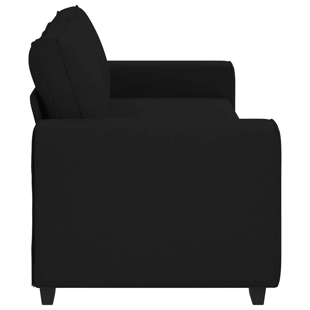 Trosjed Kauč Crna 220x77x82 cm Tkanina