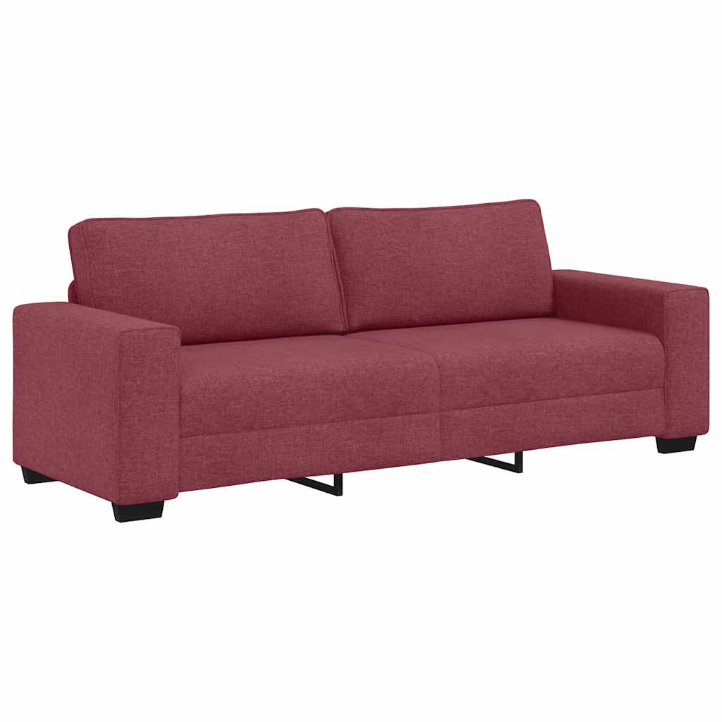 Trosjed Kauč Vinsko Crvena 220x77x82 cm Tkanina