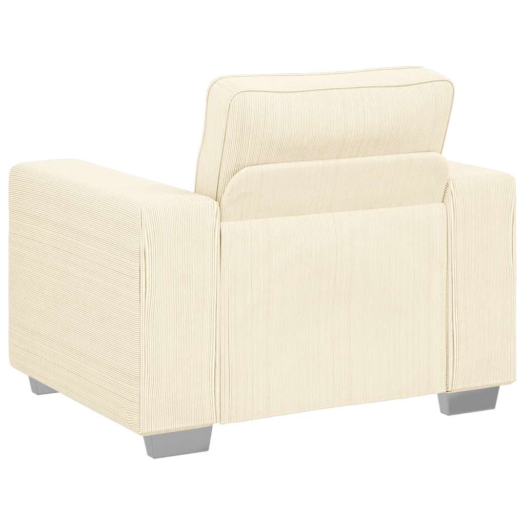 Sofa fotelja krem 100x77x82 cm korduro tkanina
