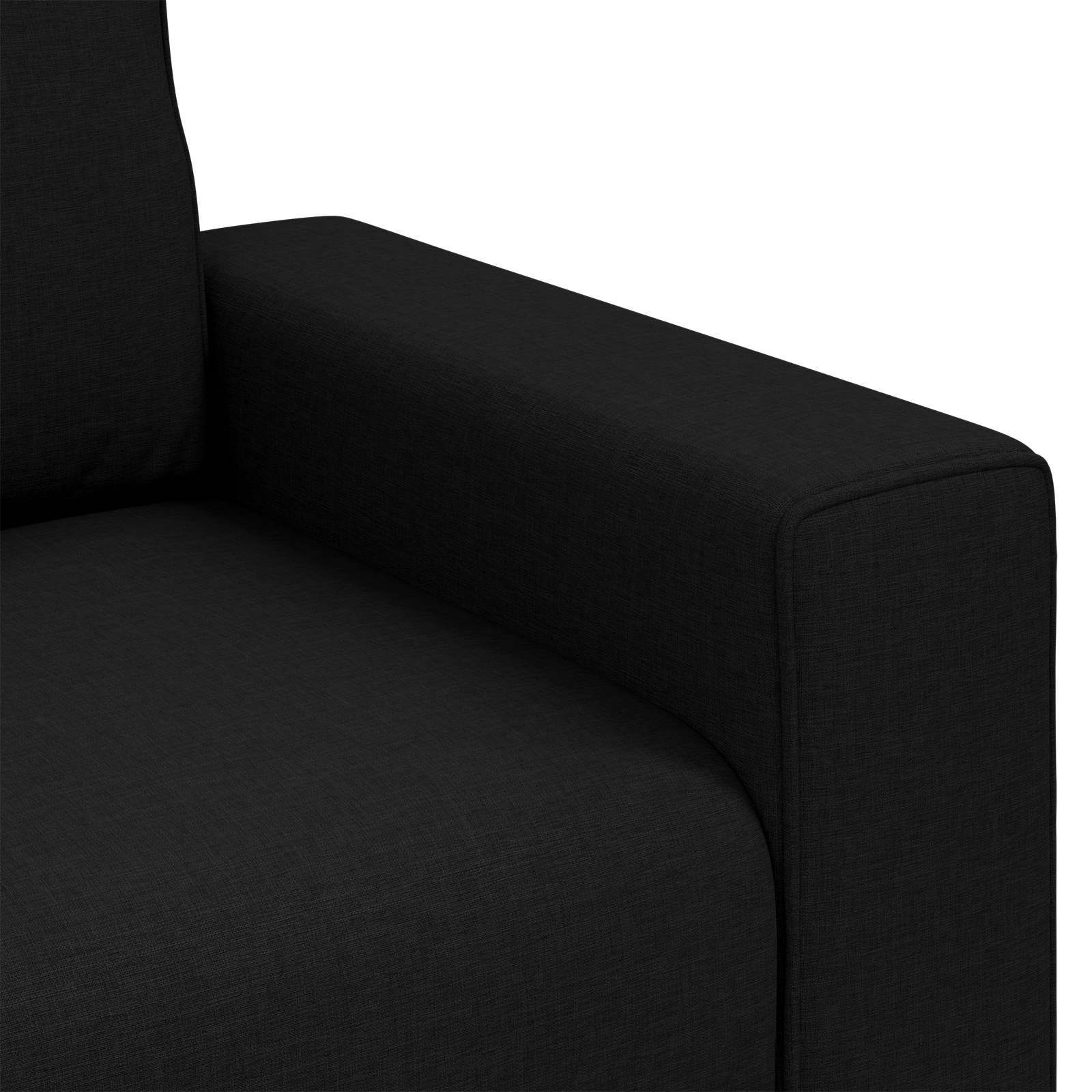 Sofa stolica Crna 100 cm tkanina